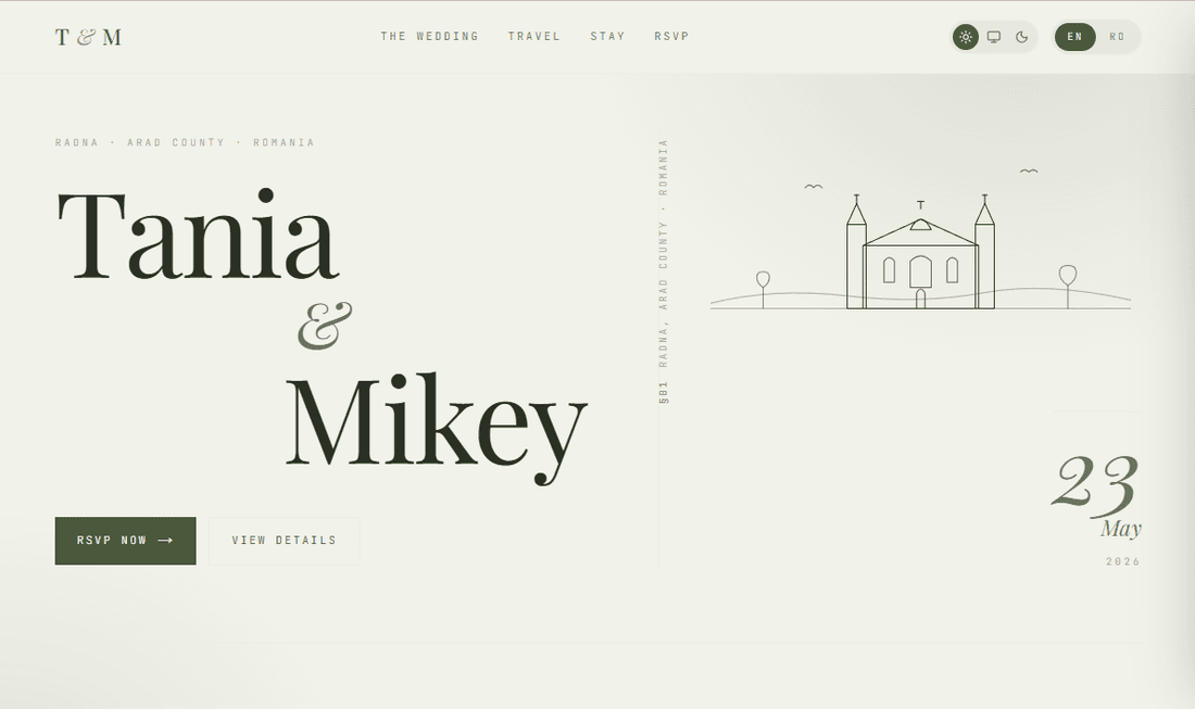 Mikey & Tania — website